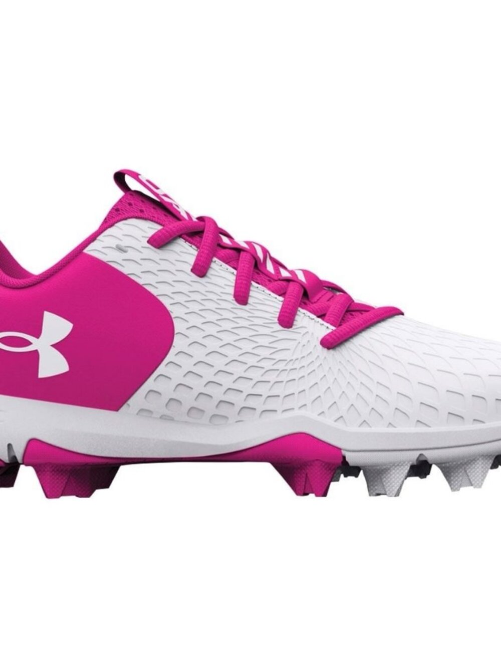 Under Armour Glyde 2.0 RM Softball Cleats Pink White 3026605-101 Womens Size 11